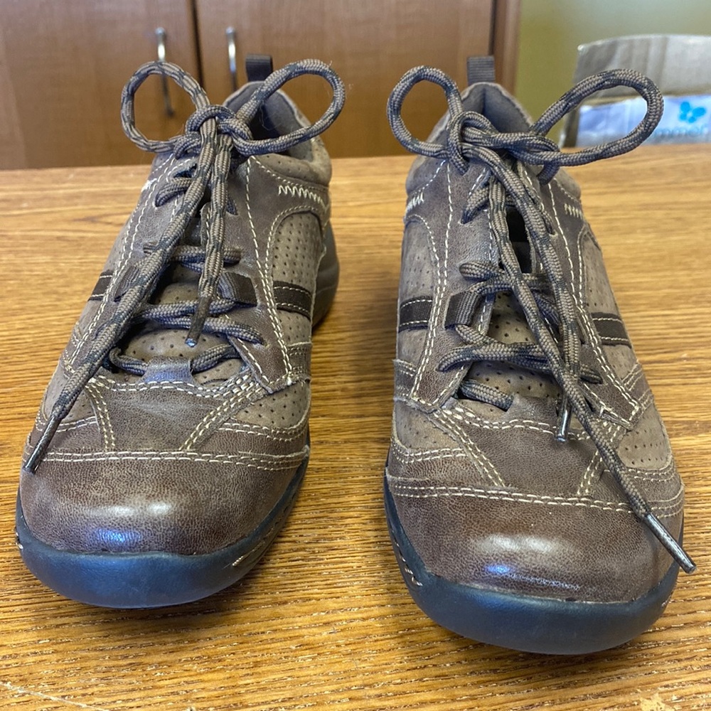 Earth, brown, comfortable shoes